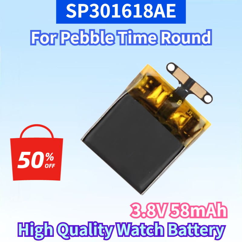 Smartwatch Pebble Watches - 최신 SP301618AE 3.8V 58mAh 리튬 이온
