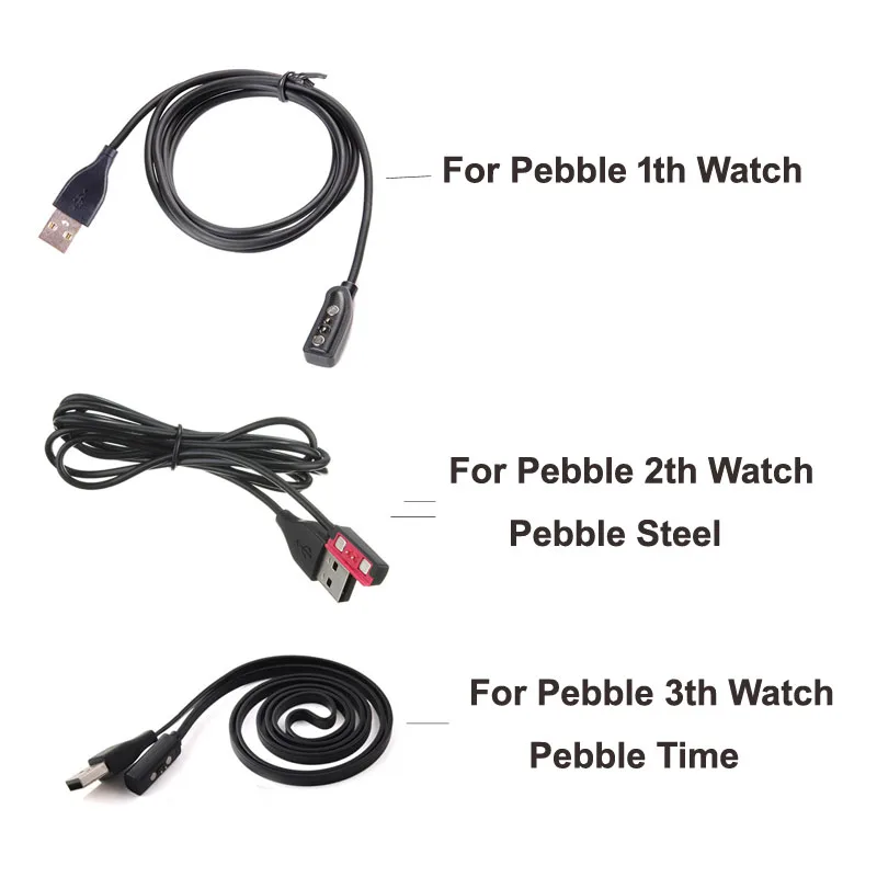 Smartwatch Pebble Watches - 1pcs 교체 USB 충전 충전 케이블