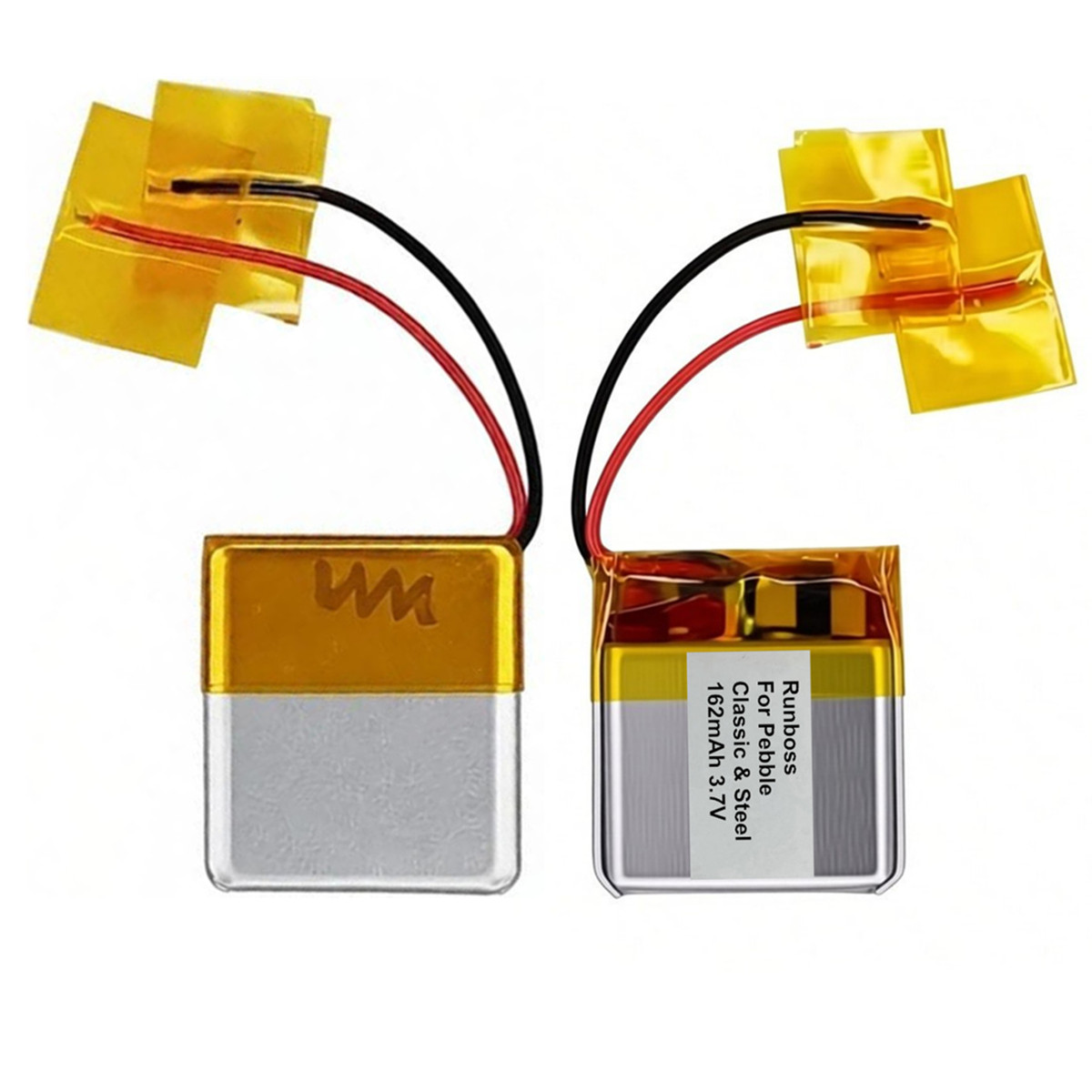 Smartwatch Pebble Watches - 2개/세트 162mAh 3.7V 리튬 폴리머 충전식
