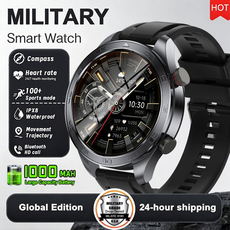 Smartwatch Military Watches For Men - 새로운 군용 스마트 시계 남성용 GPS