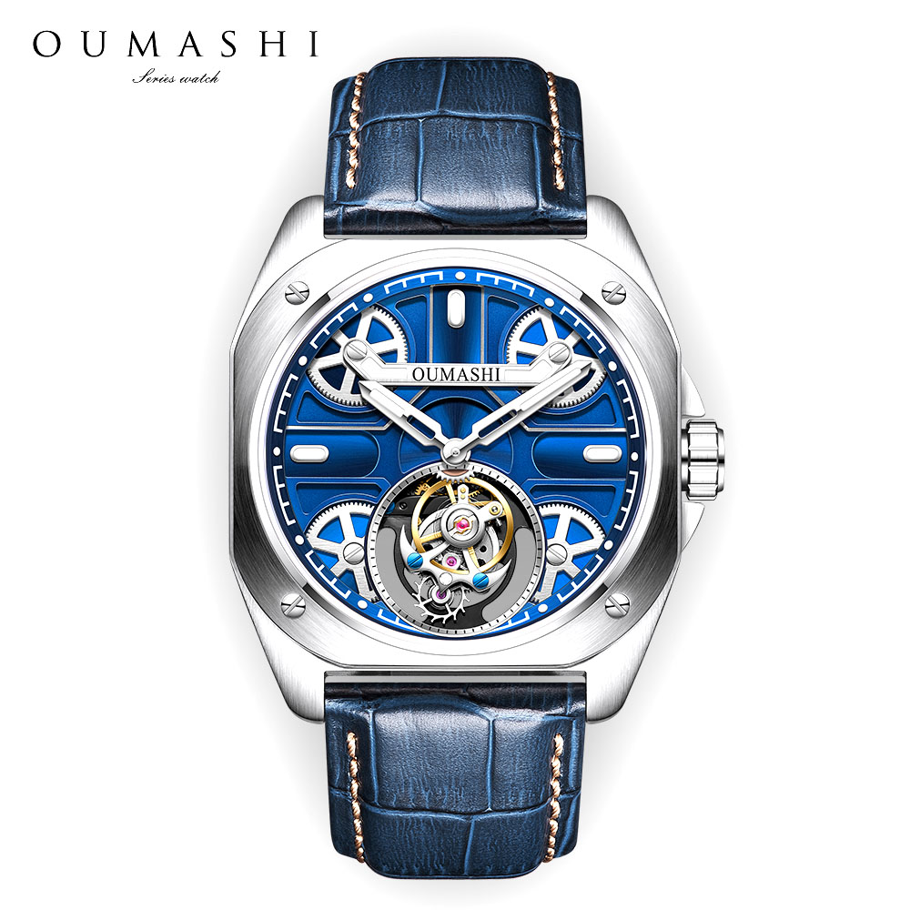 Skeleton Mechanical Watch - 41mm 명품 남성용 시계 투르비옹 스테인리스