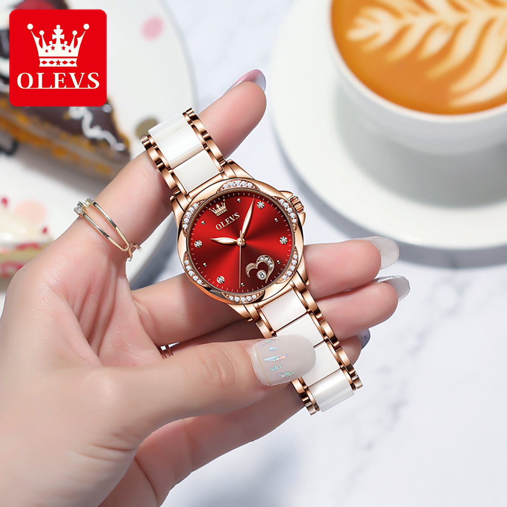 OLEVS 6631 자동 기계식 여성용 시계 우아한 럭 - Skeleton Mechanical Watch 리뷰 및 가격
