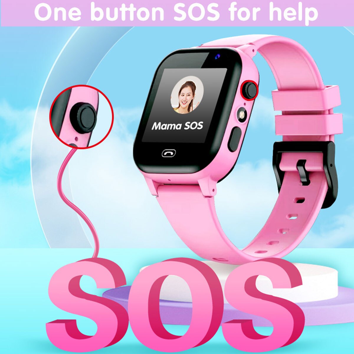 어린이 스마트 시계 SOS 통화 야외 스포츠 2G 어린 - Smartwatch Watches For Girls Kids 리뷰 및 가격