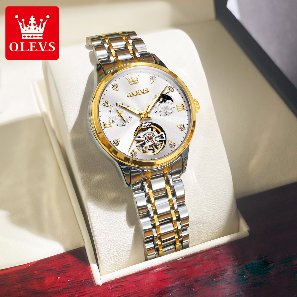 OLEVS 6608 스켈레톤 디자인의 여성용 자동 시계 - Skeleton Mechanical Watch 리뷰 및 가격