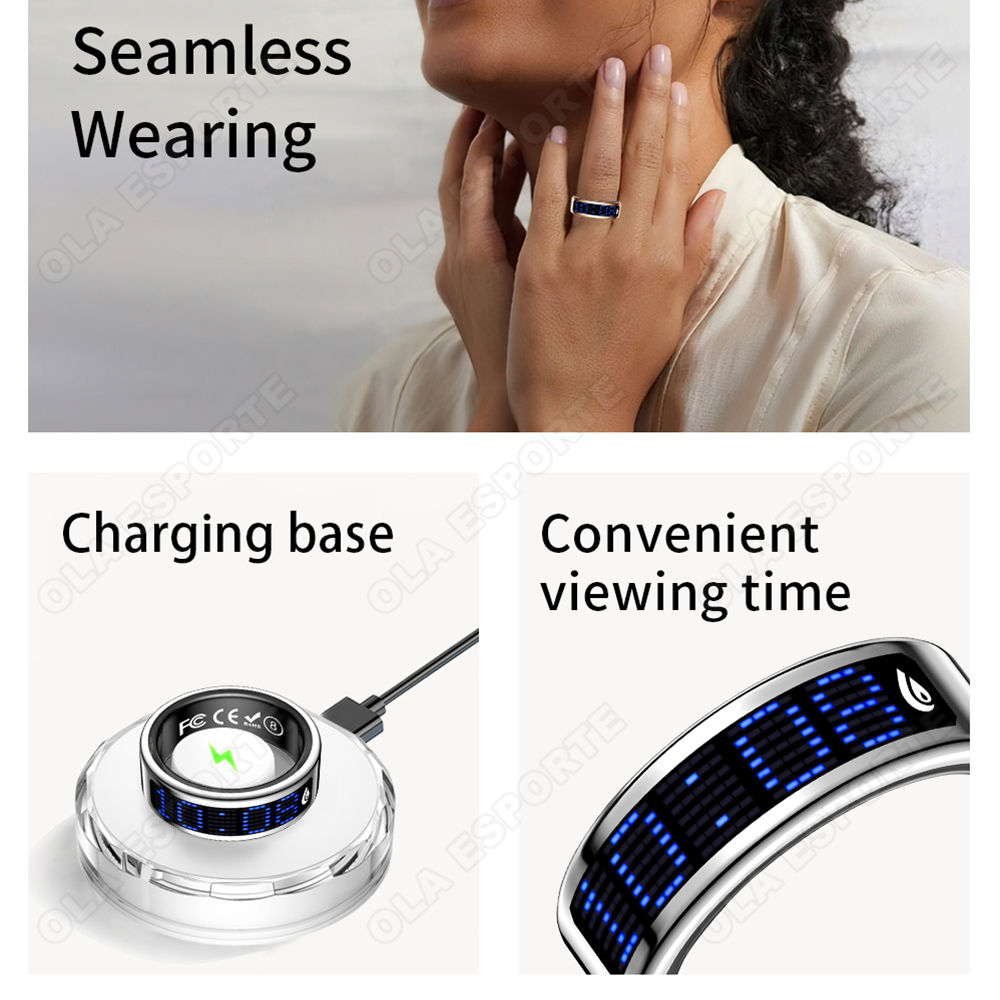 여성용 다이나믹 스크린 스마트워치 남성용 충전 케이스  - Smartwatch Ring Watches 리뷰 및 가격