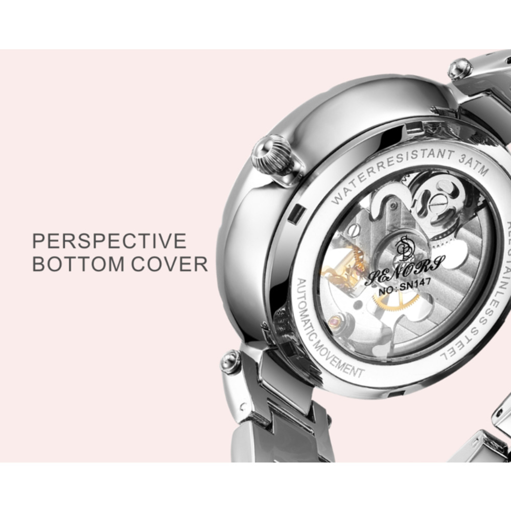 여성용 럭셔리 방수 스켈레톤 뚜르비옹 기계식 시계, 나 - Skeleton Mechanical Watch 리뷰 및 가격