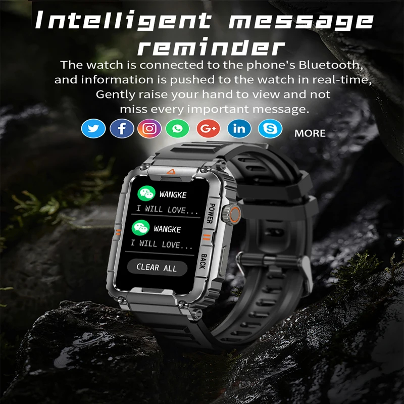 군용 아웃도어 스마트워치 GPS 추적 블루투스 통화 심 - Smartwatch Military Watches For Men 리뷰 및 가격