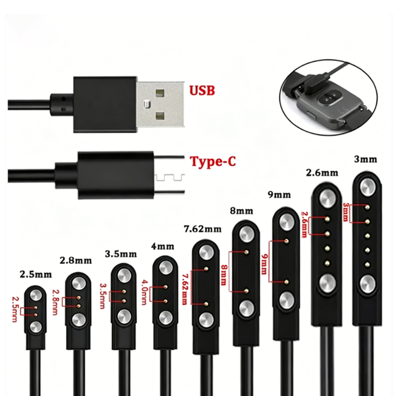 1개입 2핀 4핀 스마트워치용 마그네틱 USB 타입-C - Smartwatch Watches For Kids 리뷰 및 가격