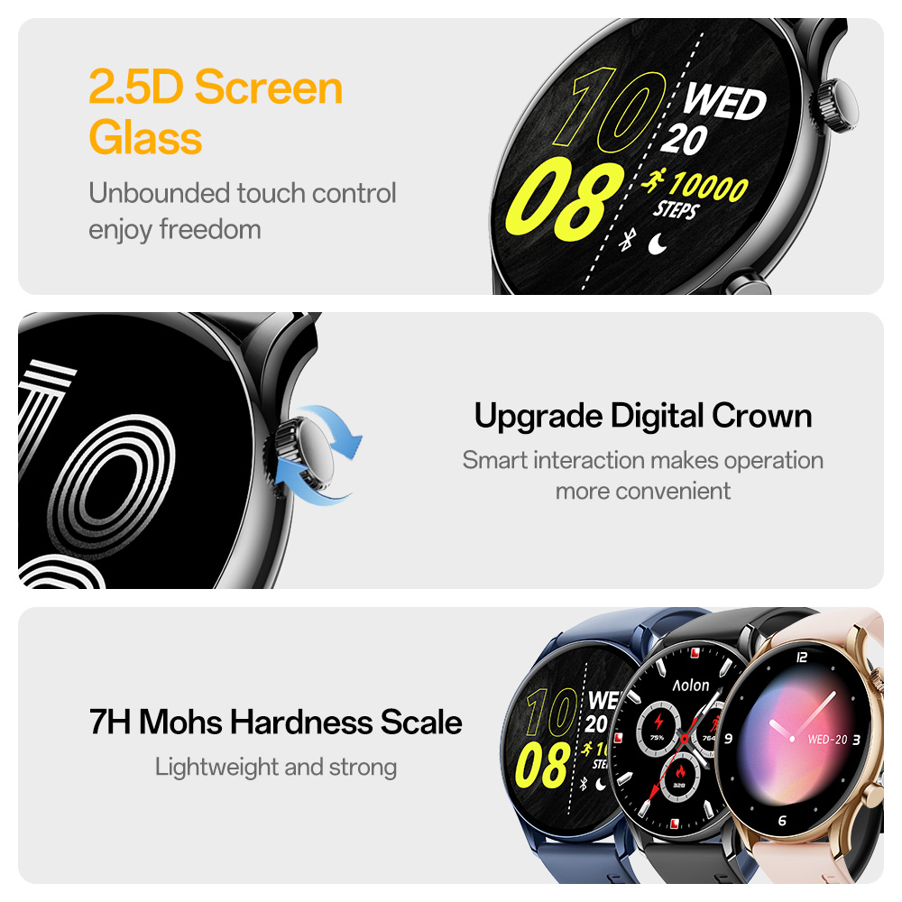 아올론 GTR3 스마트워치: 8.8mm 초박형, 1.4 - Smartwatch Watch Whatsapp 리뷰 및 가격