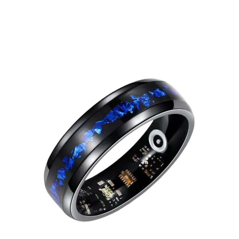 스마트 링 블루 골드 포일 디자인 심박수 혈중 산소 수 - Smartwatch Ring Watches 리뷰 및 가격
