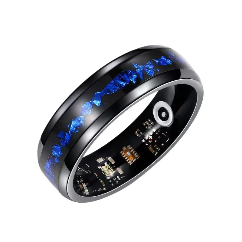 스마트 링 블루 골드 포일 디자인 심박수 혈중 산소 수 - Smartwatch Ring Watches 리뷰 및 가격