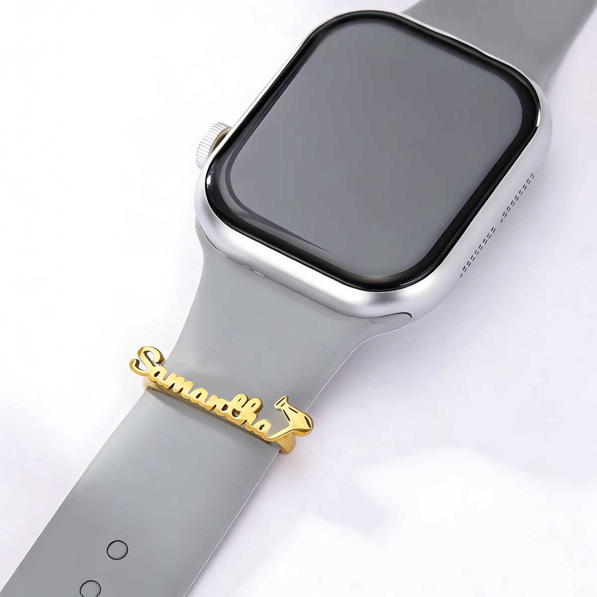 챈들러 맞춤형 이름 금속 참 장식 링 시계줄 헤어드라이 - Smartwatch Ring Watches 리뷰 및 가격