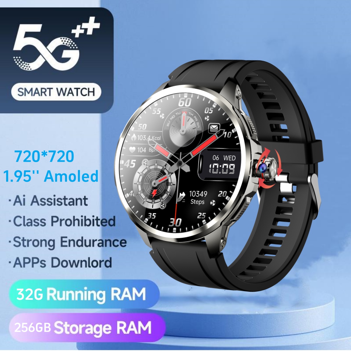 H99 스마트 워치 Amoled 대형 스크린, 190  - Smartwatch Watch Whatsapp 리뷰 및 가격