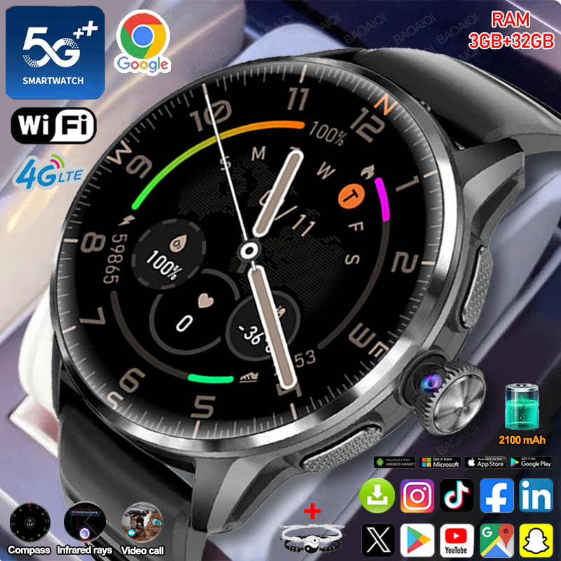 5G/4G 풀 네트워크 스마트워치 1.60인치 AMOL - Watch Esim 리뷰 및 가격