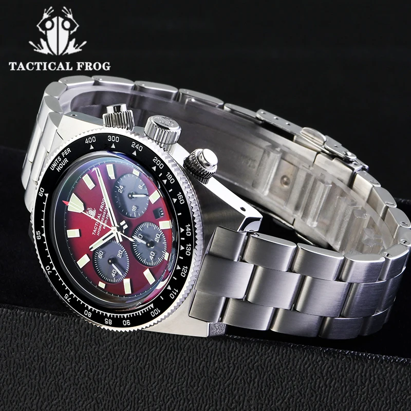 전술 개구리 크로노 그래프 시계 V2 솔라 VS75A  - Tide Watch Surf 리뷰 및 가격