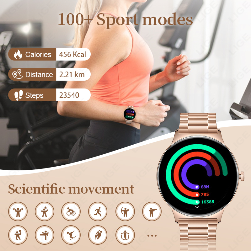 LIGE 여성용 남성용 7.9mm 스마트 워치 1.43 - Smartwatch Slim Watches For Men 리뷰 및 가격