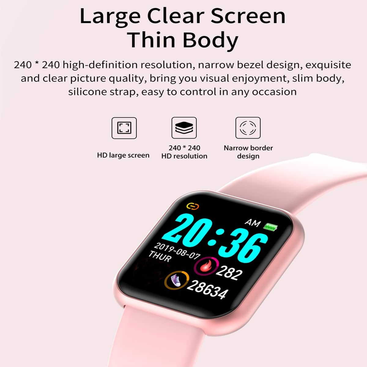 2025 디지털 스마트 LED 시계, 소년 스포츠 어린 - Watch Smart Y68 리뷰 및 가격