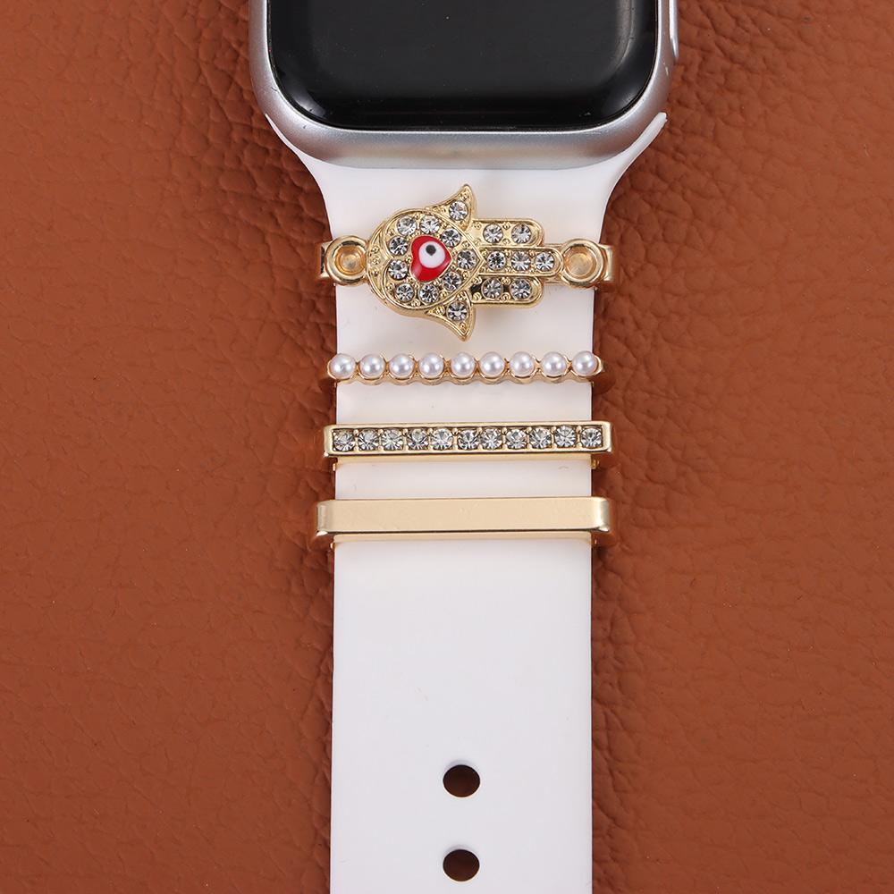 애플 워치용 독특한 시계 밴드 장식, 다이아몬드 러브  - Smartwatch Ring Watches 리뷰 및 가격