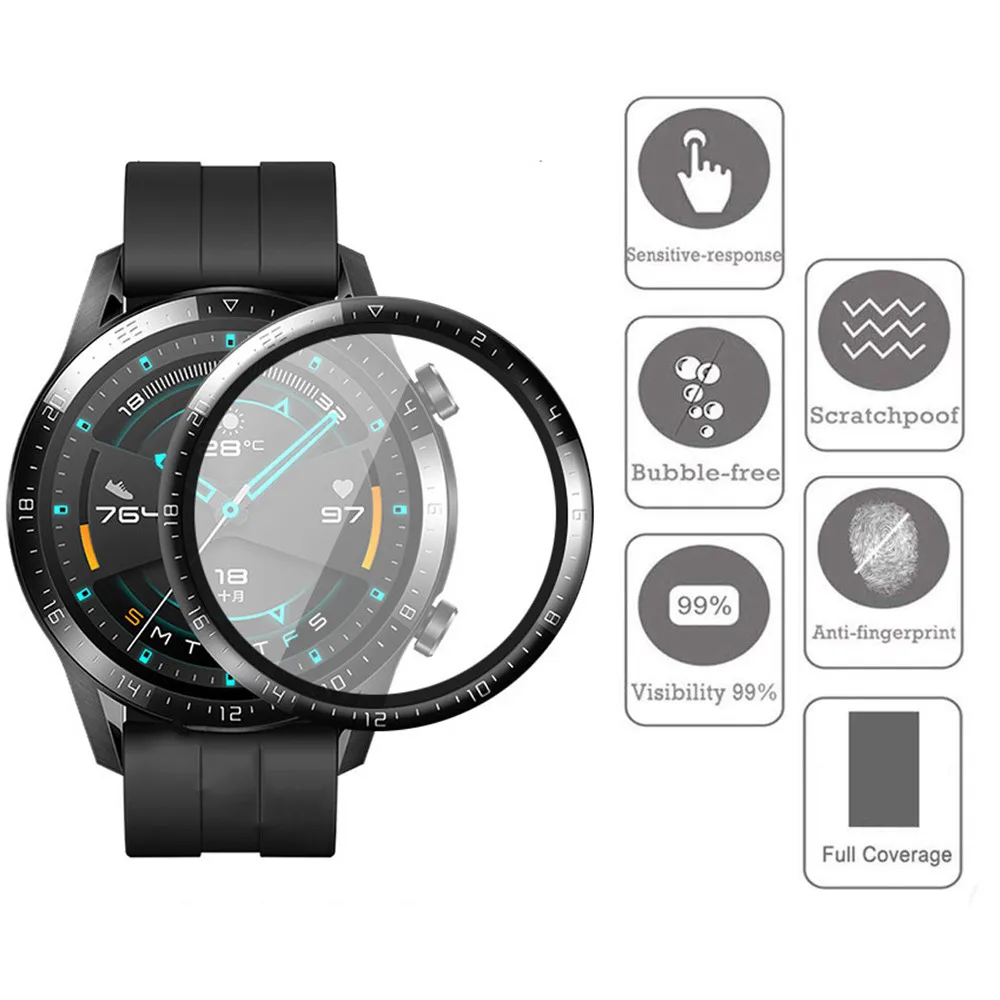 화웨이 GT2에 대 한 1-3pcs HD 지우기 화면  - Smartwatch Watch Huawei 리뷰 및 가격