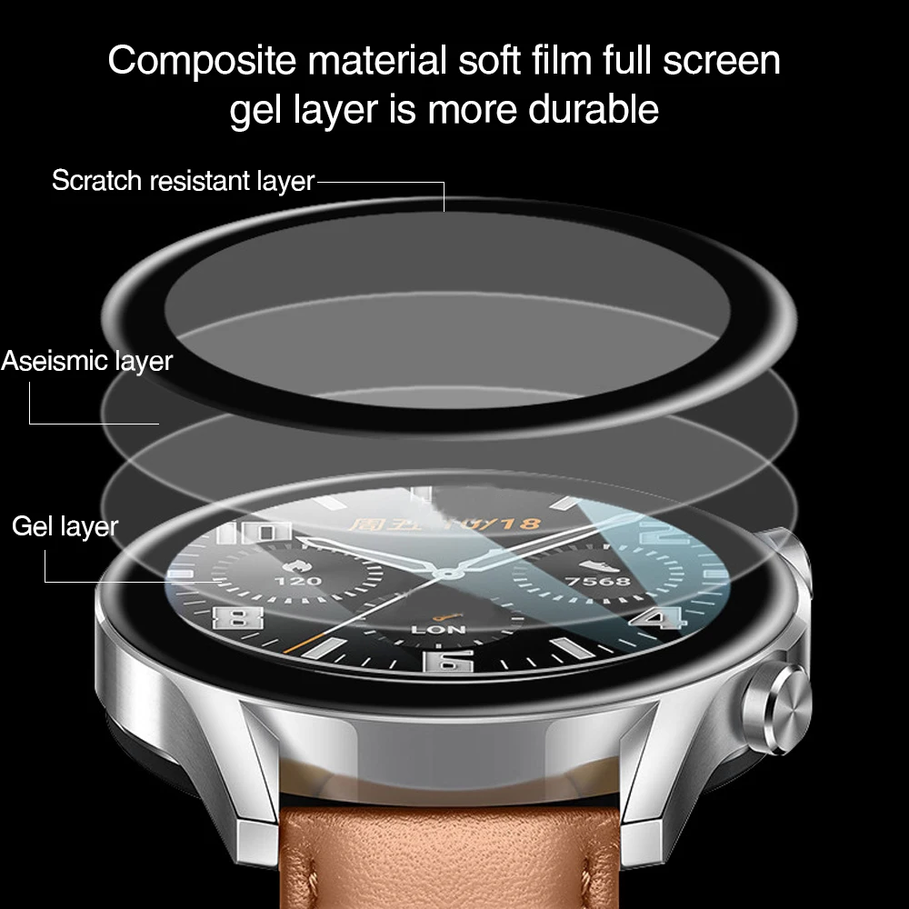 화웨이 GT2에 대 한 1-3pcs HD 지우기 화면  - Smartwatch Watch Huawei 리뷰 및 가격