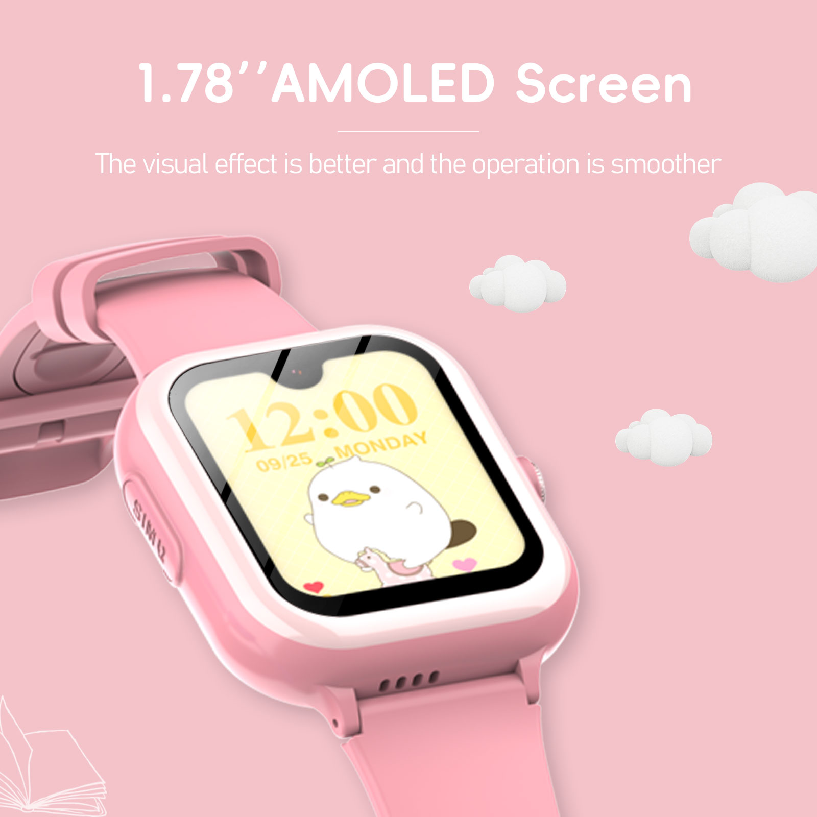 Wonlex 4G 키즈 스마트워치, 1.78인치 AMO - Smartwatch Watch Whatsapp 리뷰 및 가격