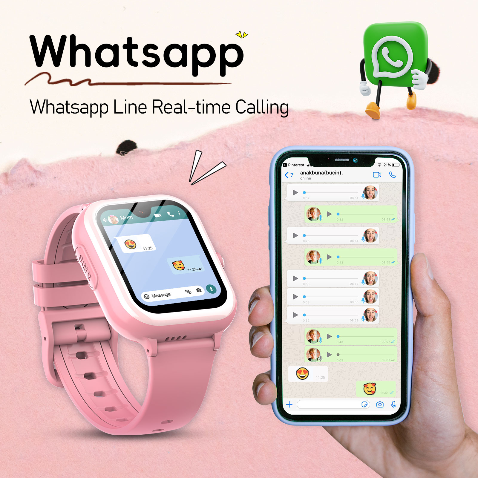 Wonlex 4G 키즈 스마트워치, 1.78인치 AMO - Smartwatch Watch Whatsapp 리뷰 및 가격